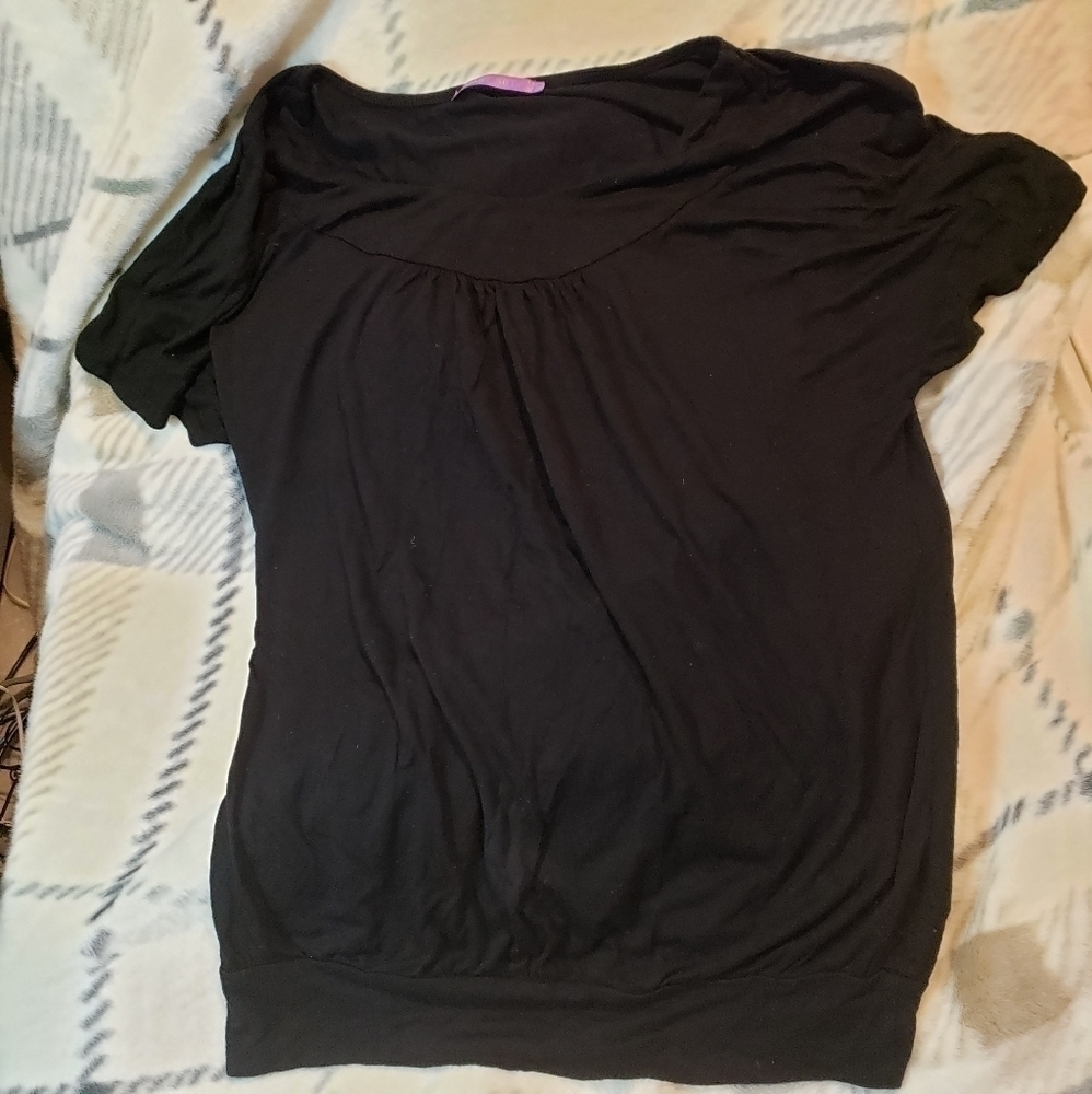 Smart Set Black Flowy Shirt